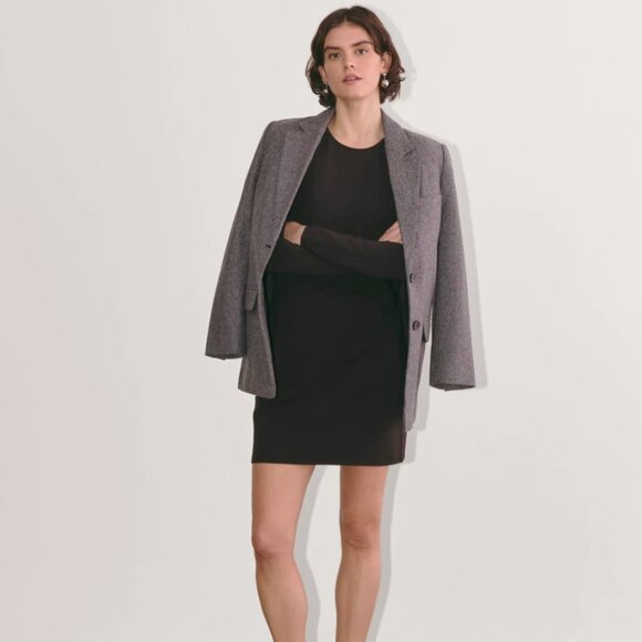 NWT Everlane's The Form Mini Dress in Black (Small) - Picture 3 of 7